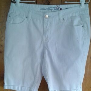 Faded Glory white denim shorts